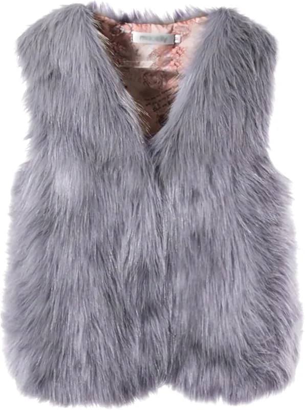 Weste Damen Elegant Kurz Winter Fellweste Damen Kunstfell Teddyfleece — Heizkleidung