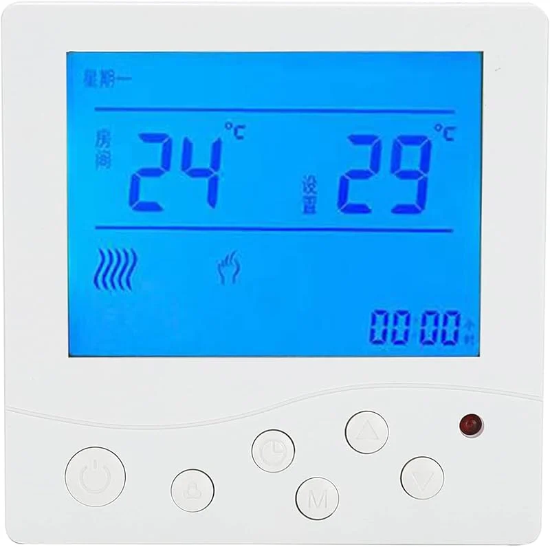Digitaler LCD-Thermostat -Temperaturregler 5-45 ℃ AC220V mit PC-ABS-Flammschutzgehäuse für die Warmwasserbereitung Im Heimgebrauch — Heizung Warmepumpe