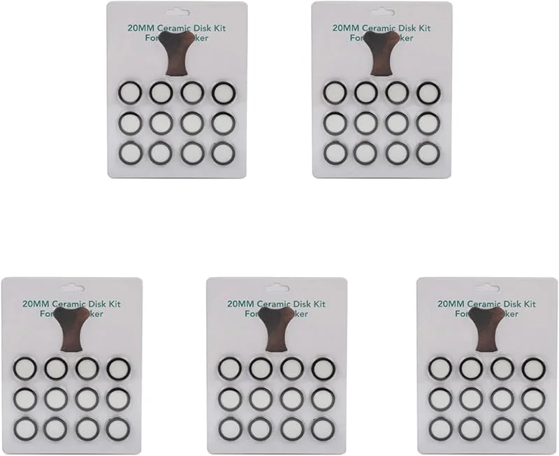 60 Pack Ultraschall Nebel Hersteller, Keramik Scheiben für Luft Befeuchter Teile, Wandlern Scheiben mit Kappen Werkzeug — Luftbefeuchter