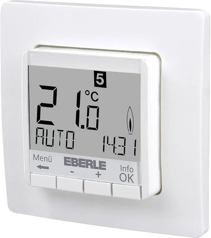 EBERLE Uhrenthermostat Raumregler, FIT 3R ws — Heizung Warmepumpe