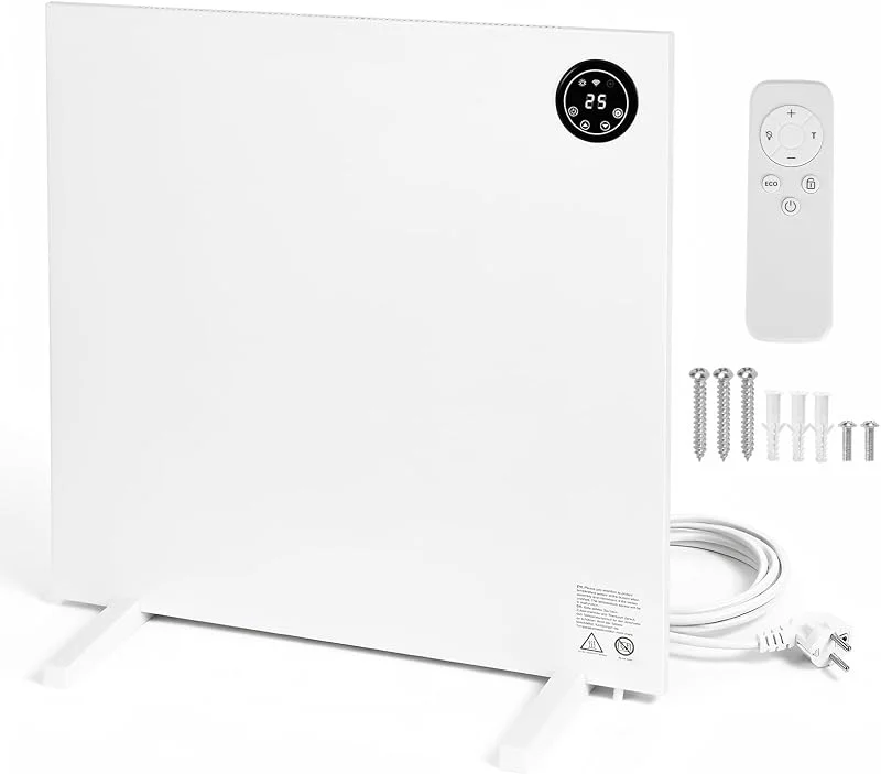 Infrarotheizung 400W mit Thermostat und Fernbedienung, Bis 15 m² — Heizung Warmepumpe