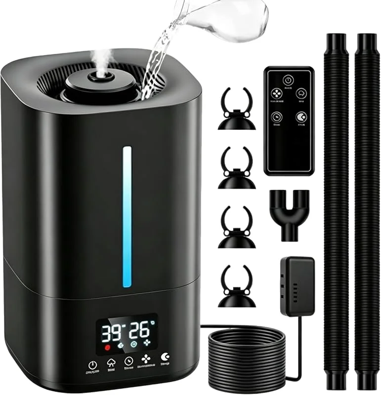 Luftbefeuchter, 5L Zimmerpflanzen und Tier Humidifier mit Timer 25 W