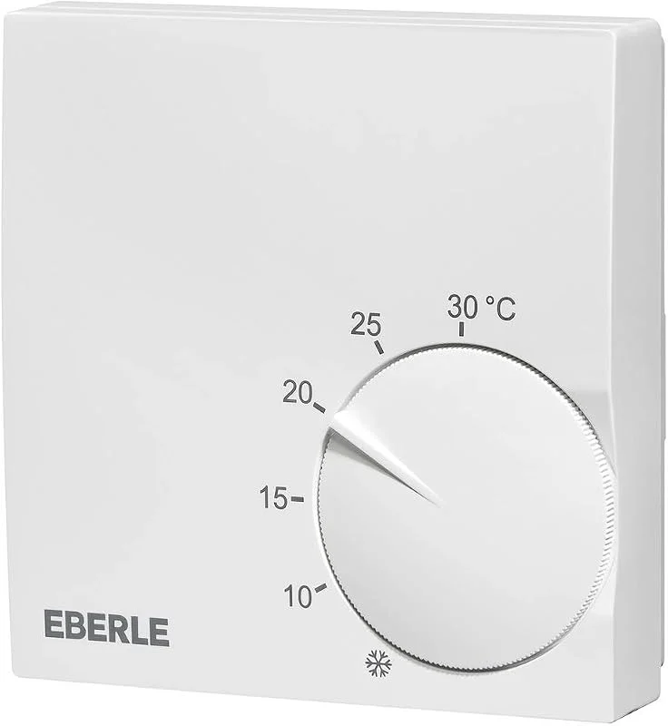 Eberle Raumregler Cremeweiß (extra Flach, Temperaturregler von 5 - 30 Grad) 131110151100 — Heizung Warmepumpe