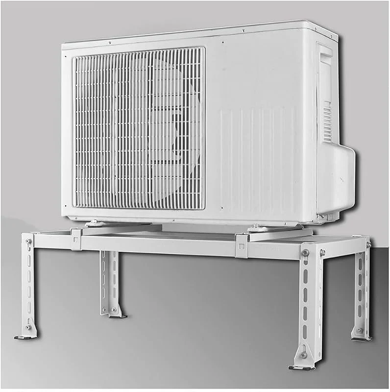 Robuste Standhalterung für Klimaanlagen und Wärmepumpen, maximale Tragfähigkeit 220 kg, einfach zu montieren, weiß, Abmessungen 80x30x40 cm - geeignet für Zuhause und Büro. — Heizung Warmepumpe