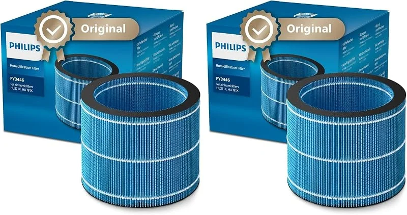 Philips Original NanoCloud Befeuchtungsfilter als Ersatz für Luftbefeuchter der 2000 und 3000 Serie HU2716, HU2718, HU3916, HU3918, 6 Monate Lebensdauer (FY3446, 30) (Packung mit 2)