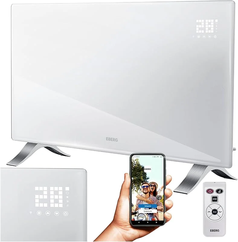 EBERG EVI PRO Konvektorheizung 2400 W WiFi, Weiß — Heizung Warmepumpe
