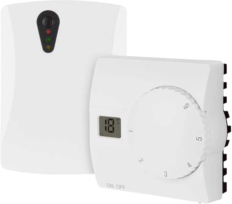 Mi-Heat Funk Wireless Thermostat SAS816RF Temperatur-Regler Raumthermostat Raumregler 868MHz Funkreichweite 100Meter Freifeld — Heizung Warmepumpe
