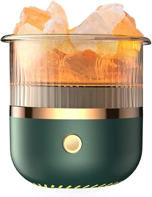 Luftbefeuchter USB Luftbefeuchter Aroma Diffusor Kristallstein Elektrischer Ultraschall ätherisches Öl Aromatherapie Luftbefeuchter mit 7-farbigem LED-Licht Raumluftbefeuchter (Color : B)