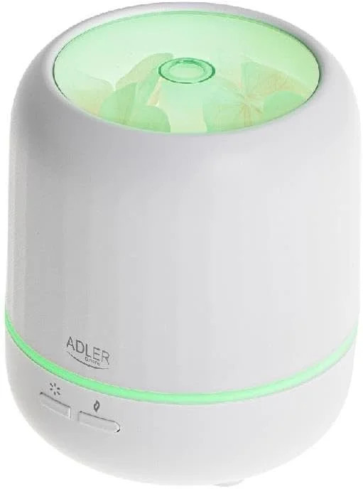 Adler USB Ultraschall-Aroma-Diffuser, 100 ml Wassertank, 7-farbige LED-Beleuchtung — Luftbefeuchter