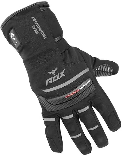 ADX HUNZA Plus beheizbare Handschuhe für Herbst, Winter, Schwarz, T12 (XXL) (entspricht NF EN 13594: 2016) – 3700948267714 — Heizkleidung
