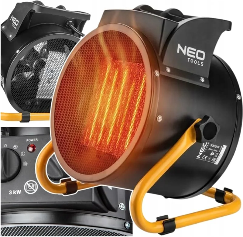NEO TOOLS Elektrische Heizung PTC 3kW Keramik Heizelement mit Ventilator — Heizung Warmepumpe