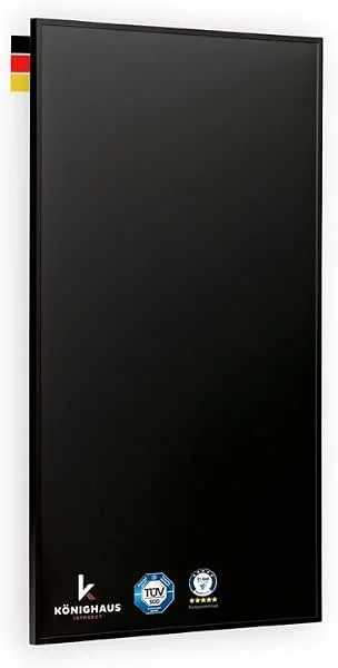 Könighaus Infrarotheizung Black Edition - 1000 Watt — Heizung Warmepumpe