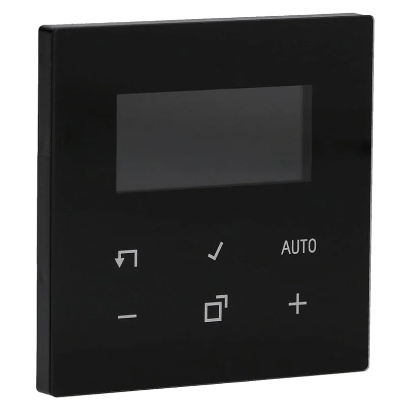JUNG BTLS1791SW JUNG HOME Raumthermostat-Display Glas Schwarz — Heizung Warmepumpe