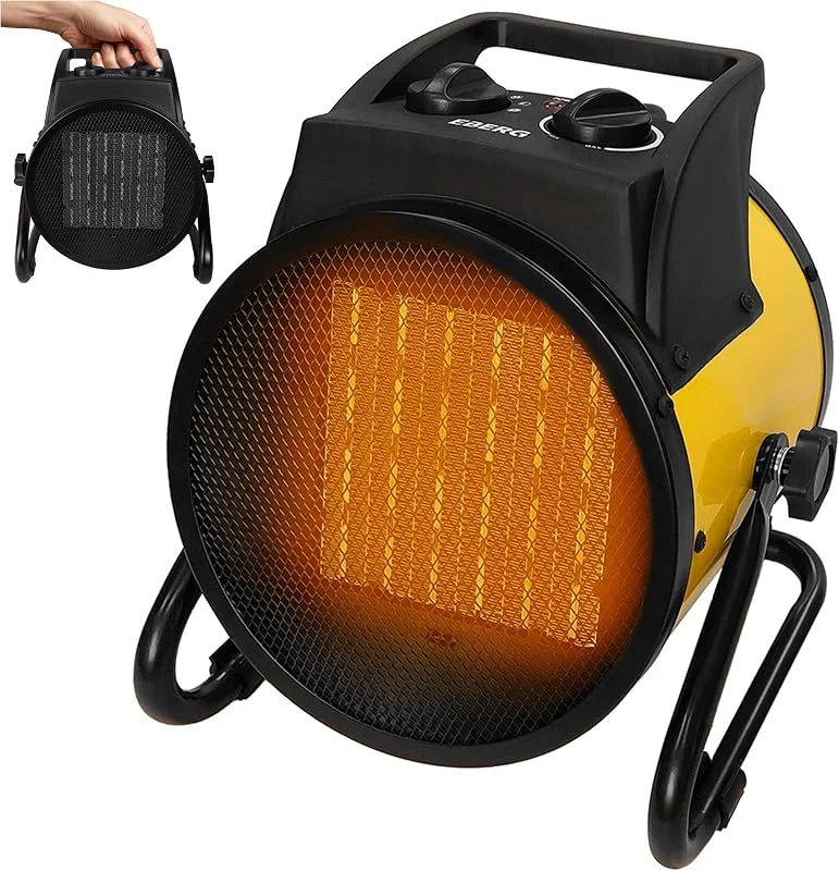 EBERG ETH 30 Heizgebläse 3000 W, PTC, Thermostat, Gelb — Heizung Warmepumpe