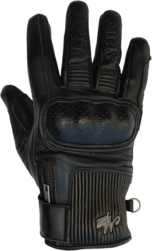 Motorrad Handschuhe Cafe Racer Dark - Zeitloser Stil & Schutz - aus hochwertigem Echtleder - Motorradhandschuhe Herren Retro - Verstärkter Knöchelschutz, Touchscreen-kompatibel — Heizkleidung