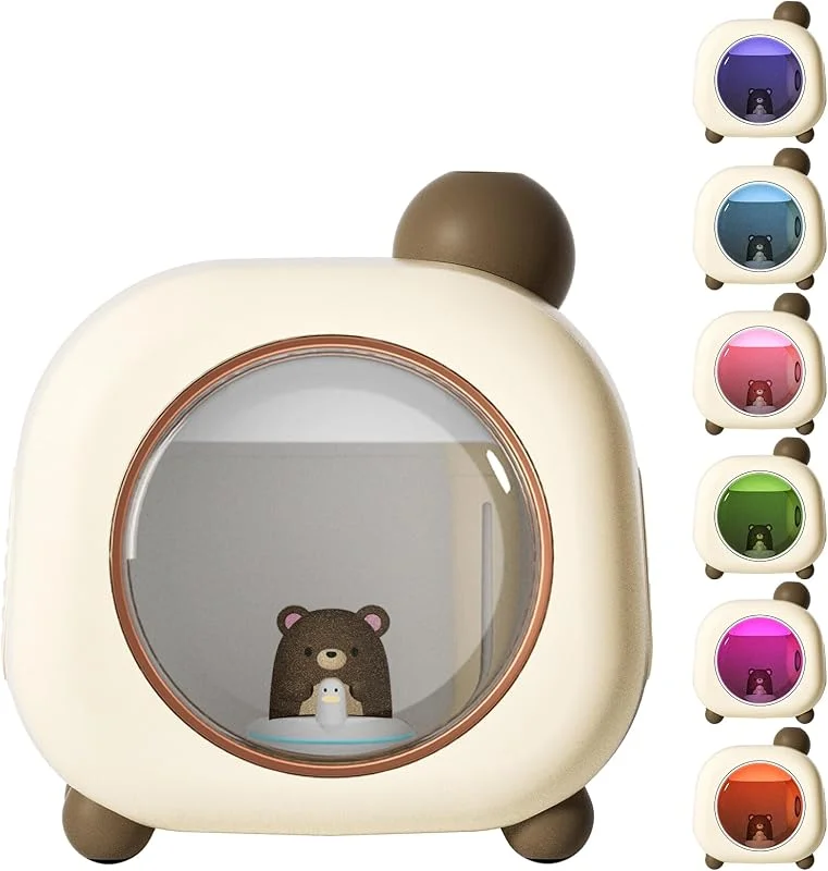 Tragbarer 500ML Luftbefeuchter für Schlafzimmer Baby, Cartoon Luftbefeuchter für Kinder