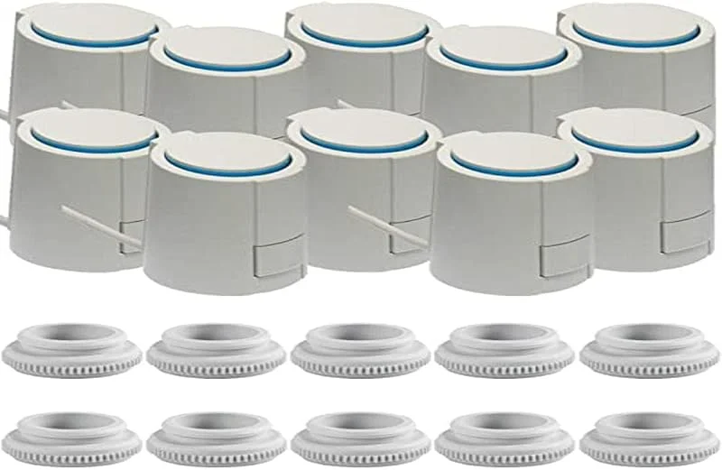 Möhlenhoff 20405-00 Stellantrieb, 230 V, Lichtgrau (Ral7035), 44, x 52, 2 x 48, 4 mm, 10 Stück — Heizung Warmepumpe